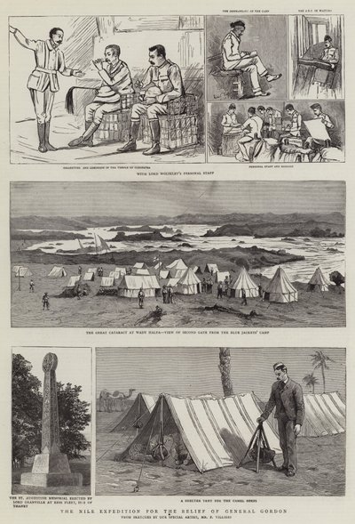 ゴードン将軍の救済のためのナイル遠征 作： Frederic Villiers